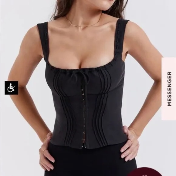 House of CB chicca black top S - Picture 1 of 9